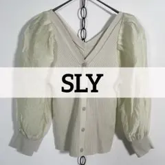 ★SLY2WAY ドッキング シアースリーブ ニットトップス ボリュームスリーブ