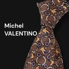 Michel　VALENTINO　ヴァレンティ　ネクタイ　総柄　お洒落
