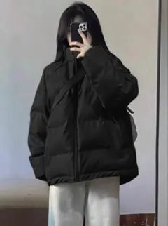 ブラックオーバーサイズダウンジャケット
