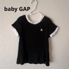 Baby GAP 半袖Tシャツ 黒白3years(100cm)コットン100%