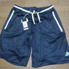 新品未使用品 adidas ハーフパンツ ネイビー ドット oサイズ