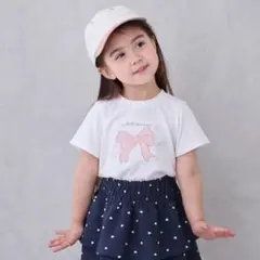 プティマイン　接触冷感　モチーフ半袖Tシャツ　110センチ　オフホワイト　新品のサムネイル