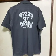 ピザオブデス　PIZZA OF DEATH ワークシャツ　グレー
