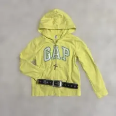 00s Y2K GAP ラメロゴ　短丈　ジップアップパーカー　平成ギャル　海外