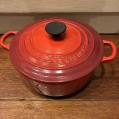 LE CREUSET 赤 レッド RED 両手鍋18cm 中古 - メルカリ