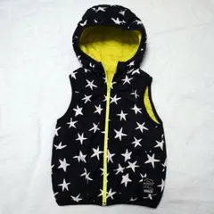 130☆BREEZE　星柄ベスト黒＆黄色