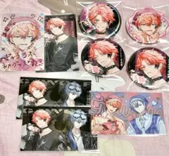 にじさんじ　赤城ウェン　ぎゃうるふ　缶バッジ　チェキ風カード