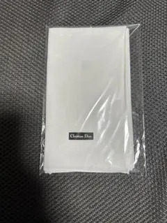 未使用☆Christian Dior ハンカチ 綿100% ホワイト　大判