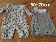 ロンパース　バースデー　女の子(50～70)