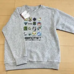 新品 160 マインクラフト トレーナー 男の子 マイクラ 冬物 長袖