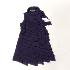 未使用品✨ アンリックオーブルー フリルワンピース LL ストール付き 紫