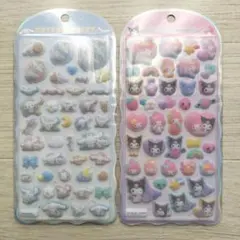 マイメロディ クロミ　シナモン　コットンパフィーシール　セット【新品未開封】