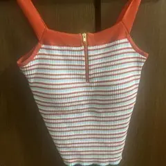 dazzlin 赤青ストライプ キャミソール Fサイズ