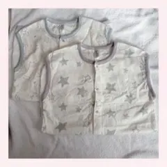 【未使用品】2WAY背中メッシュガーゼスリーパー　夏用　星アニマル柄&星柄　2枚