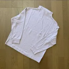 ソフトニットフリース モックネックT長袖 Lサイズ