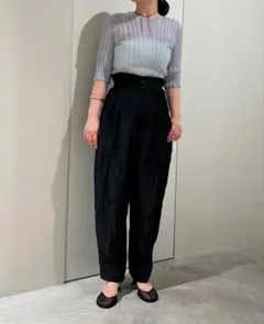 ハイウエスト スラックス