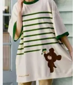 クマのがっこう　オーバーTシャツエプロンのサムネイル