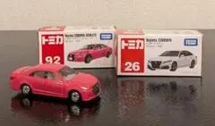 トミカ トヨタ クラウン 未開封/ホワイト　美品/ピンクのサムネイル