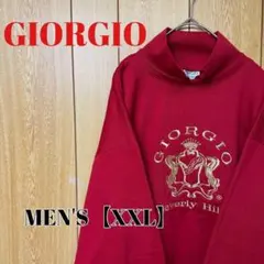 TQ101【US輸入】GIORGIO　スウェット【メンズXXL】レッド