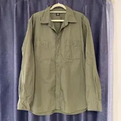 シャツ オリーブ カーキ