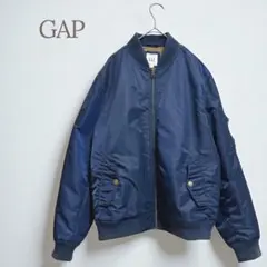 ★ギャップ★ブルゾン ジャケット ネイビー キルティング 綿混