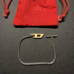 Diesel ブレスレット シルバー ゴールド