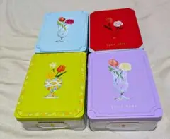 TULIP ROSE チューリップデザイン空き缶セット