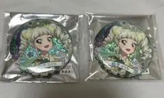 アイカツ アトレ 藤堂ユリカ 缶バッジ 2点セット