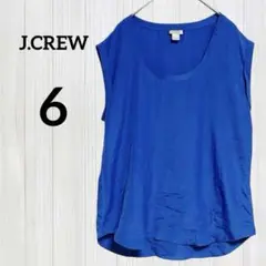 J.CREW【6】ノースリーブ トップス ブルー カットソー ヴィンテージ