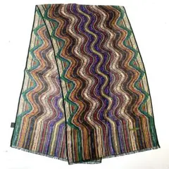 MISSONI ウール　シルク　155cm スカーフ マルチカラー　L