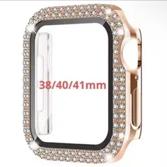 Apple Watch アップルウォッチカバー キラキラ ローズゴールド 40