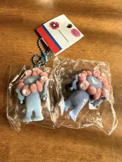 大阪万博　EXPO2025 フロッキーフィギュア　キーホルダー2個　新品未使用