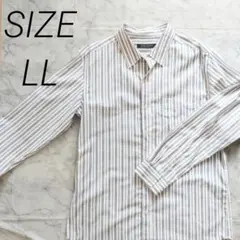 【未使用】LUJO BUENO ストライプ 長袖シャツ