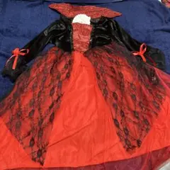 今日だけ特別⭐︎魔女のドレス130cmとマレフィセントの角とチョーカーのセット