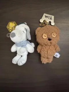 USJ スヌーピー ティム ぬいぐるみ キーチェーン セット マスコット 限定のサムネイル