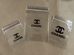 透明クリアケース CHANELロゴ 3サイズ セット ジッパー 小物収納 バッグ