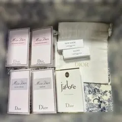 DIOR人気香水7点サンプルセット、巾着付