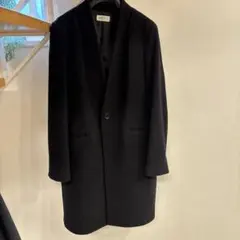 PLST ブラック チェスターコート