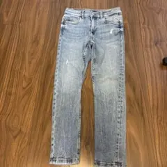 ZARAライトブルー ダメージ加工 ボトムス