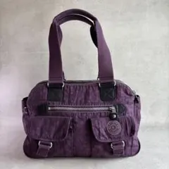 Kipling ショルダーバッグ キプリング　ボストン型　紫　パープル　肩掛けのサムネイル