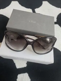 Dior ラウンド型サングラス ブラウンレンズ