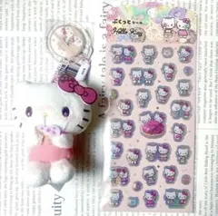 mikko サンリオ ドーナツデザインマスコット キティ ぷくっとシール セット