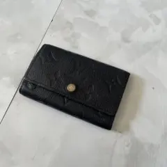 LOUIS VUITTON 黒 三つ折りキーケース