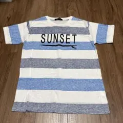 SUNSET ボーダー Tシャツ Lサイズ