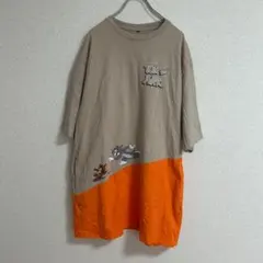H&M エイチアンドエム トムとジェリー Tシャツワンピース ベージュ XS