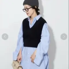 Cashmere Mix Fur ベスト　plageのサムネイル