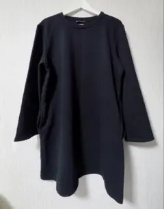 ZARA ザラ スウェット ワンピース 裏毛 黒 Lサイズ