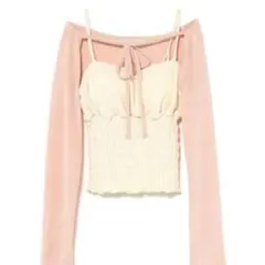 ANDMARY Sophia layered top beige - メルカリ
