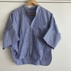 MACPHEE マカフィー　トゥモローランド 綿100 ストライプシャツ