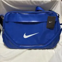 NIKE エナメルショルダーバッグ BA4859 ブルー 32Lのサムネイル